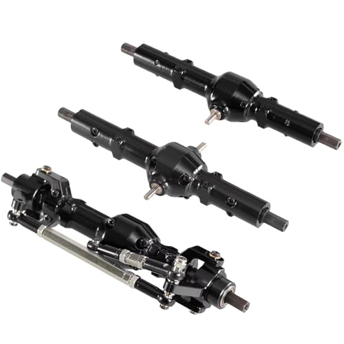 RC�t�����g���A�A�N�X���Z�b�g For Wpl B16 B36 For Fayee For Jjrc 1/16 Rc �J�[�A�N�Z�T���[ ���^���t�����g�~�h�������A�A�N�X���A�Z���u�� 6�֋쓮(Black)