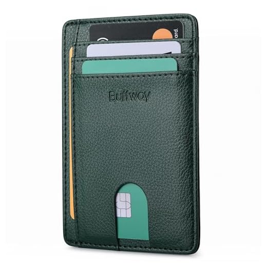 Slim Minimalist Front Pocket RFID Blocking Leather Wallet- Choice of Colors