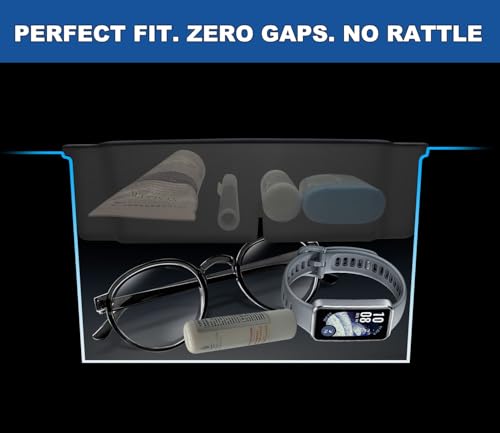 2026 Upgrade Center Console Organizer fit for 2025 2026 Ford Bronco 4 Door Bronco Center Console Storage with Rubber Mats for Ford Bronco 2025+ Storage Accessories|Not for 2 Dooor/Manual/Sport Model| by GZSH - Image 6