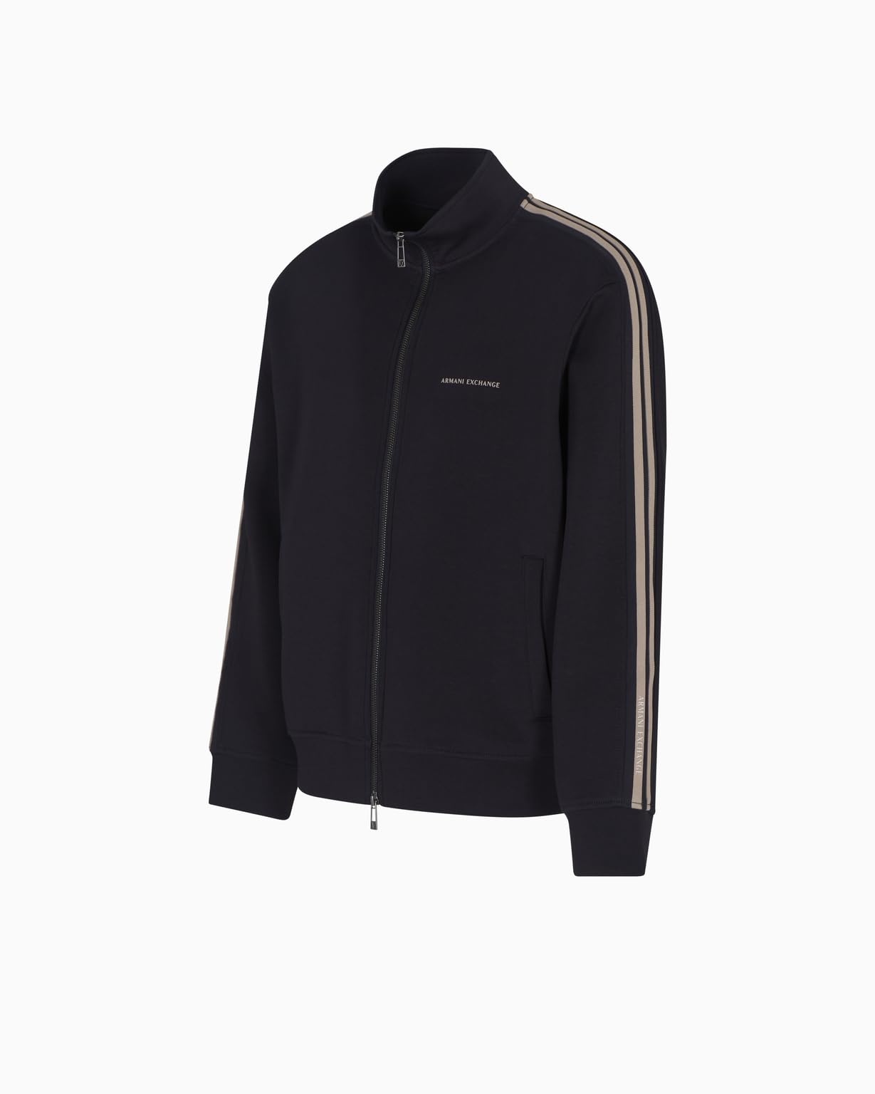 Armani Exchange Long Sleeve Side Logo Lettering Zip Closure Sudadera Hombre (Pack de 1)
