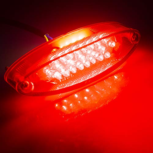image for Evomosa Motorcycle Taillight Universal Brake Stop Light ATV Tail Light