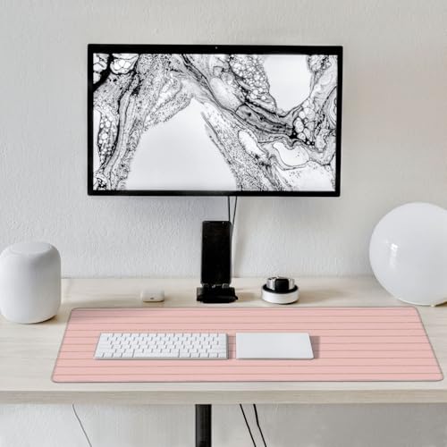 Clavier PC stable grâce au grand tapis de souris rétro à base caoutchouc - 6