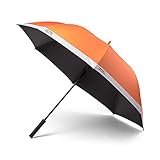 Design: Room Copenhagen PANTONE, Stockschirm, Regenschirm, hochwertig klassisches Design, 130 cm Durchmesser, wasserabweisend, Griff mit Soft-Touch, Orange 021C