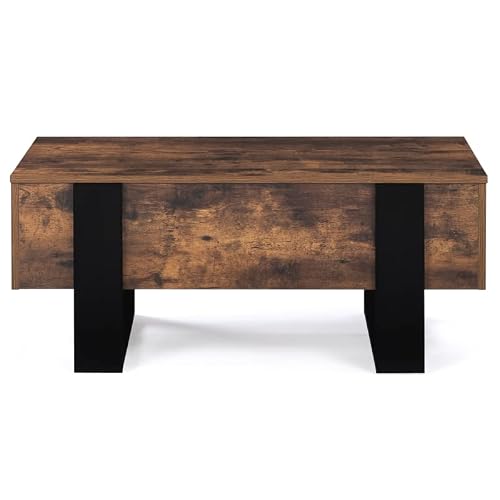 Table basse relevable Phoenix coffre style indus IDMarket