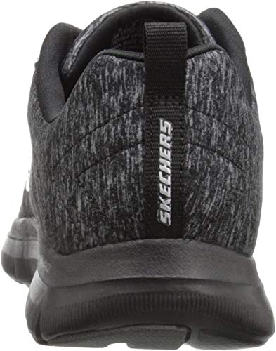 Skechers Skechers Sport Women's Flex Appeal 2.0 Fashion Sneaker, Black/Charcoal, 8 M US