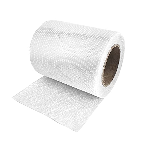 Image of 1708 Fiberglass Cloth Roll | 6 inch Wide by 360 inch (10 Yards) | Molding Roofing Boat Marine Repair | Resin & Epoxy Compatible | Roll Package (6 inch 1708 Fiberglass)