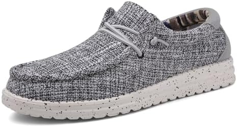 Mens Machine-Washable Casual Loafers,Men Slip On Comfortable and Breathable Boat Shoes for Casual,Walking,Traveling,Beach,Mocassins Pour Homme