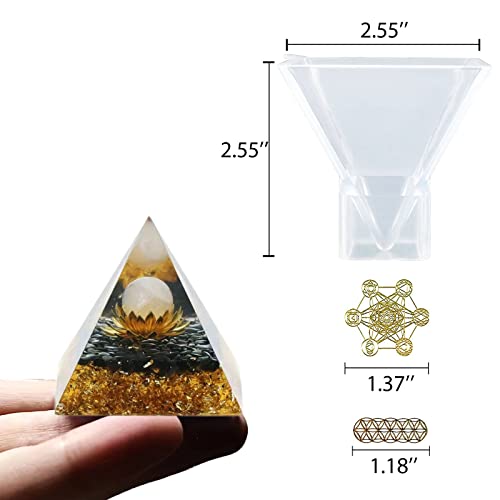 Pyramid Resin Mold 1Pcs, 3" Silicone Pyramid Molds, Diy Pyramid Resin Mold Set,Jewelry Making Craft Mould Tool #TOP1