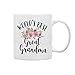 QASHWEY World's Best Great Grandma Floral Coffee Mugs Mug, Great Grandma Birthday Mother's Day Gifts From Great Grandkids, Best Great Grandmother Gifts Double Side Printed Ceramic Mug Cup 11 Ounce