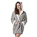 Richie House Women's Bathrobe Robe with Two Ears Size S-XL RHW2498