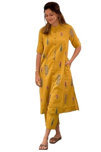Sambhav Quilt Hub Women Cotton Hand Block Printed Office Wear