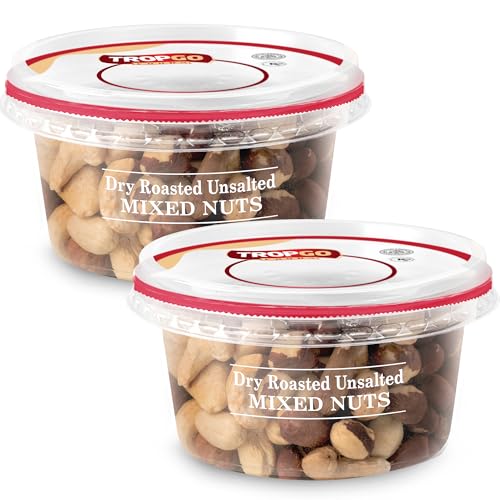 Tropgo Dry Roasted Unsalted Mixed Nuts 190g - Pack of 2