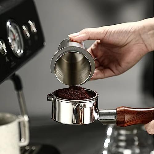 51mm Dosierbecher, Barista Zubehör Coffee Dosing Cup aus Edelstahl, Siebträger Zubehör Kaffee Dosierbecher, Passend für 51mm Siebträger, Espresso Dosierbecher 51mm Dosierbecher Espresso Zubehör