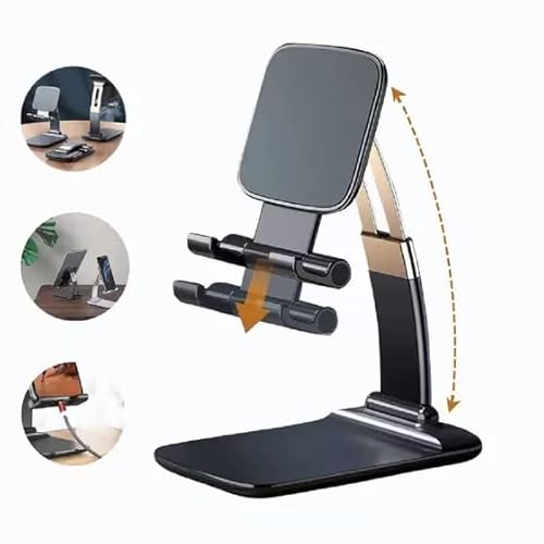 Suporte para Celular Ajustável Diversas Cores Cor:Preto