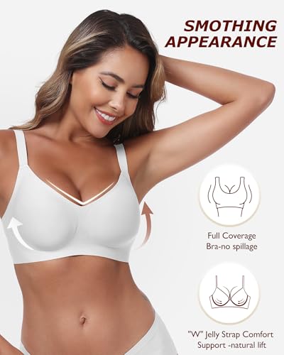 Wireless Comfortable Bra Seamless No Underwire Bras Full Coverage Push Up Women Wirefree Bras with Support3