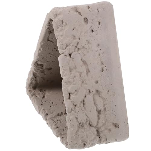 Alasum Maceta Triangular Pequeña de Cemento Rugoso para Suculentas Jardinera Decorativa para Balcón y Oficina Contenedor Resistente para Plantas Macetas Triangulares Funcionales