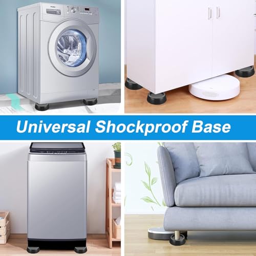 Trifletopia 4Pcs anti vibration pads for washing machine - washing machine anti vibration pads - Non Slip Stabilizers - Reduce Noise & Movement - Universal for Washer & Dryer - Image 4