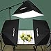CRAPHY Professional Photo Studio Soft Box Lights Continuous Lighting Kit 3x135W 5000K Bulbs + 20