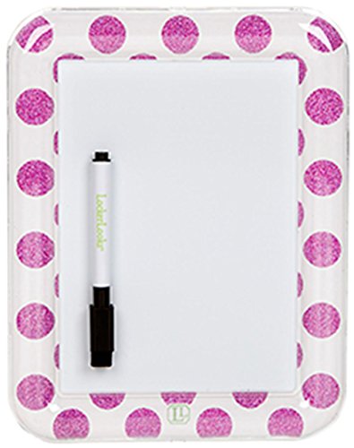 LockerLookz Locker Dry Erase Board - Pink Polka Dot- 1 Piece