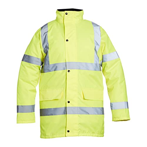 Baratec 8000208 - Hombres De Hi-Vis Capa De La Chaqueta - Amarillo, Xxx-Large