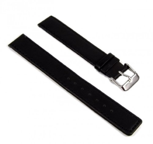 Preisvergleich Produktbild Minott XXL Uhrenarmband Leder Band schwarz 16mm 17427S