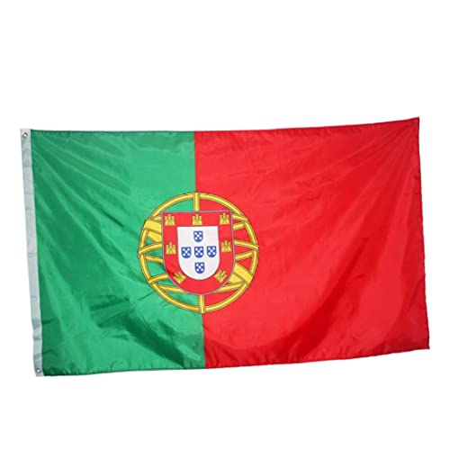 Bandera de Portugal, Bandera de Portugal Nacional Portuguesa de Poliéster Al Aire Libre para Decoración de Fiestas Festivas