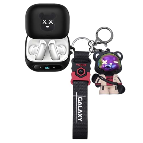 Anker Soundcore Liberty 5 pro�p�̃P�[�X �J�o�[ �G�� (����P�[�X+�J���r�i+�����L�[�z���_�[�j�t�� ���C�����X�C���[�z���P�[�X Soundcore Liberty 5 pro�p�ی�J�o�[ �ϏՌ� �����h�~ �h�o �V���R���f