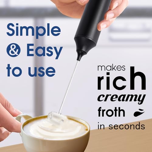 image for FoodVille MF05 Rechargeable Milk Frother USB Charging Handheld Foam Ma