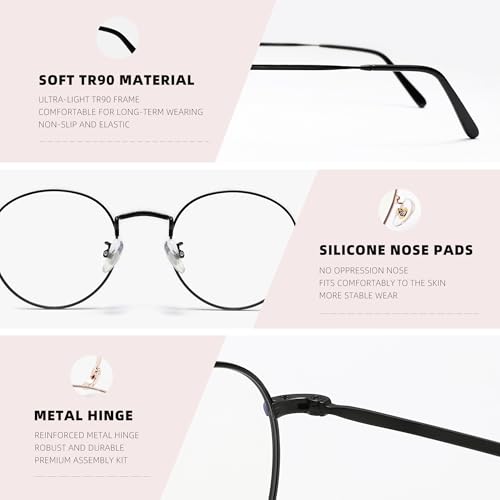 Image of KINGSEVEN Anti-Blue Light Glasses,Ultra-Light Frame Glasses For Men And Women, Prevent Eye Fatigue And UV Glare