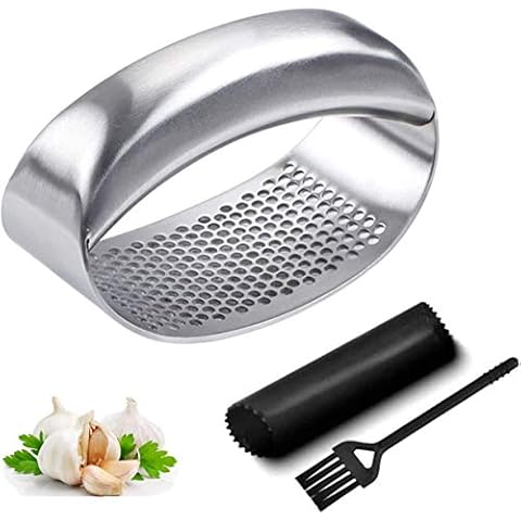 Prensa de ajos de acero inoxidable 304 de grado alimenticio Cover