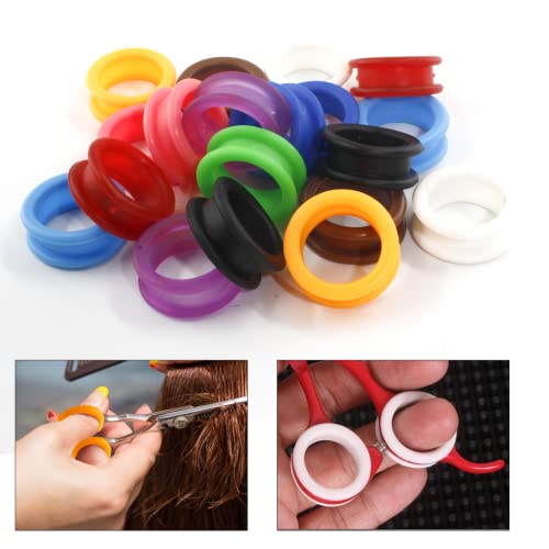 Cionyce 20 peças de inserções de dedo de cisalhamento para animais de estimação, inserções de anel d