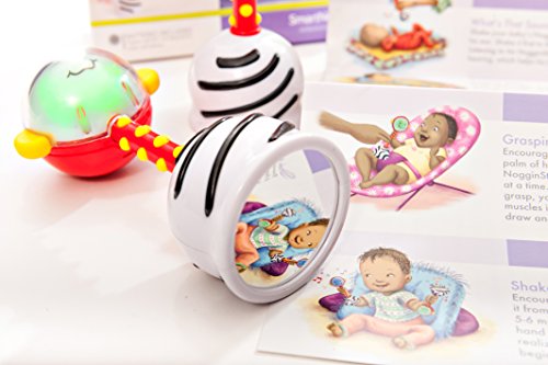 SmartNoggin NogginStik Light-up Developmental Rattle - Color Changing, Textured for Grasping, Mirror & Rattle Sound - Sensory Toy for Babies, Ages 0-12 Months by SmartNoggin - Image 4