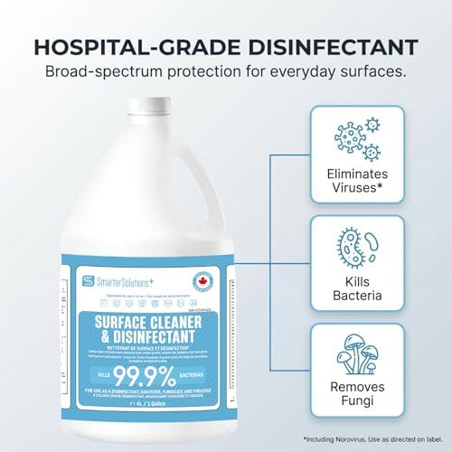 Hypochlorous Acid Cleaning Solution, Made in Canada, Hospital Grade Disinfectant Spray, All-Purpose Sanitizer & Deodorizer, Eliminate Viruses Including Norovirus (4L) — view 4