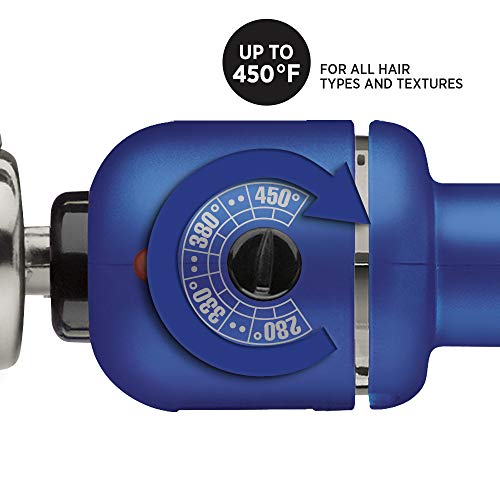 Hot Tools Professional Radiant Blue Titanium Curling Iron/Wand, 1 Inch
