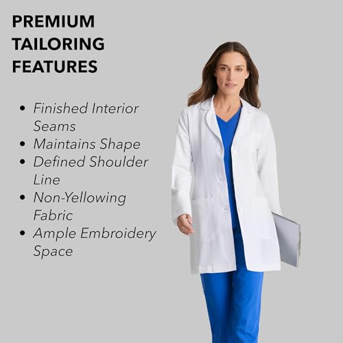 Grey's Anatomy Women's Signature 3 Pocket 32 Inch Lab Coat, White, Medium by BARCO - Image 6