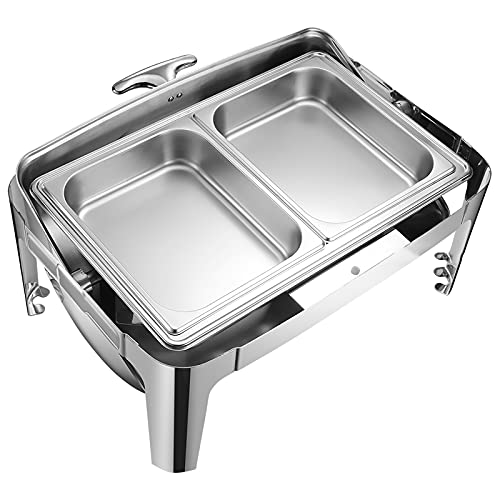 Chauffe-plats électriques avec bac à eau pour buffet sans dessèchement