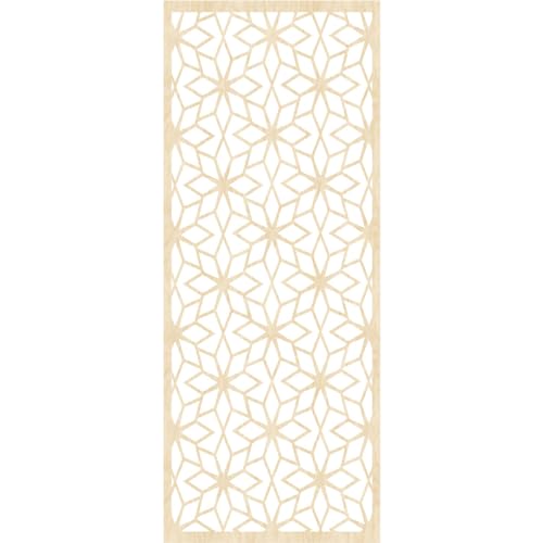 Image of 21 3 /8 inchW x 54 3 /8 inchH x 1 /4 inchT Lake Decorative Fretwork Wood Wall Panels, Birch