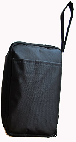 Double Bag Diabetic Travel Organizer Cooler Bag-for Insulin,Supply Kits,W2x/ice Pack Included - (Black) - Thumbnail 3
