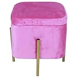 puff-caja almacenaje con tapa simil piel 【Estilo moderno】 Los taburetes de almacenamiento tienen un diseño moderno, que se puede integrar en muchos estilos de decoración, y se pueden usar en muchos lugares para múltiples usos.