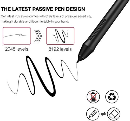 Xp-Pen Deco 03 Graphics Drawing Tablet, Wireless Digital Tablet With 6 Shortcut Keys, Red Dial Knob, Battery-Free Passive Stylus Of 8192 Levels Pressure Large Drawing Space Graphic Tablet For Digital #TOP4