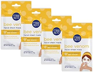 Miss Spa Bee Venom Facial Sheet Mask Set, Anti-Aging and Anti-Wrinkle Skin Care