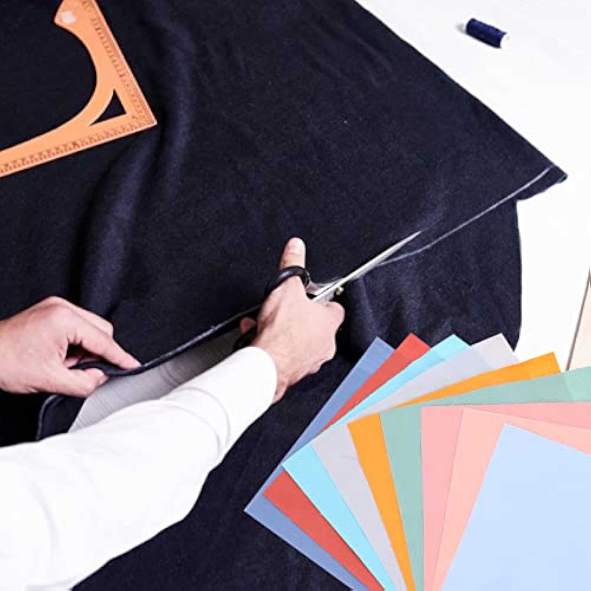 9Pcs Colorful Cotton Fabric Sheets for DIY Craft Projects