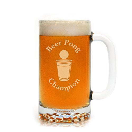 Engraved Beer Pong Champion 16 oz. Drinking Mug