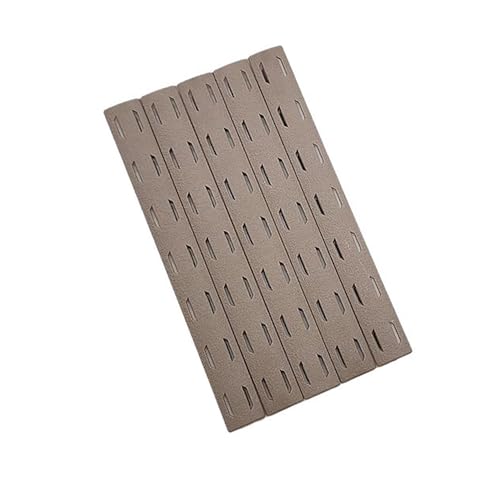 APLUSGEAR 5 Pcs/Set Polymer Rail Nylon Picatinny Rail Non-Slip for M-lok Compatible System (DE-NO