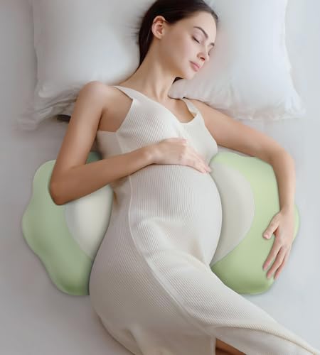 Image of Memory Foam Pregnancy Pillows for Sleeping, Side Sleeper Maternity Pillow Support for Back Belly HIPS, Adjustable Wedge Pillow for Pregnant Women, Side Sleeping Pregnant Pillows with Pillowcase