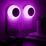 fesnne Night Light, Night Lights Plug into Wall, Dusk to Dawn Sensor, Pink Led Night Light 0.5W, 2 Pack Nightlight for Adults, Bedroom, Bathroom, Hallway, Kitchen