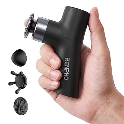 RENPHO Micro One Super Mini Massage Gun for Women, Portable Travel Massager for Muscle Relief, FSA Approved, 4-Speed Percussion Massage Gun for Office, Home & Daily Comfort, HSA