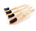 Produktbild 4 Bio White Brushes Pure Bamboo, biologisch abbaubare Whitening Zahnbürsten. Empfohlen von Zahnärzten auf der ganzen Welt. Schwarze Bambuskohleborsten mit BPA-freiem Bleaching-Effekt