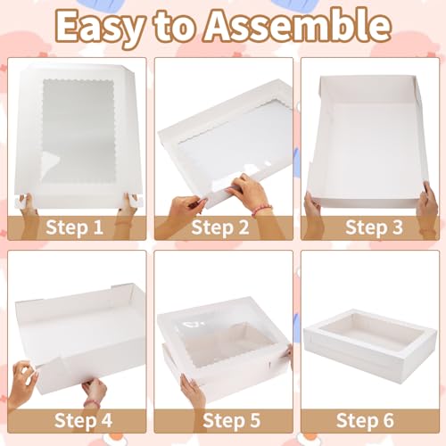 Anscher 10 Sets Sheet Cake Boxes with Lids19x14x4 Inch by Anscher - Used condition - Image 7
