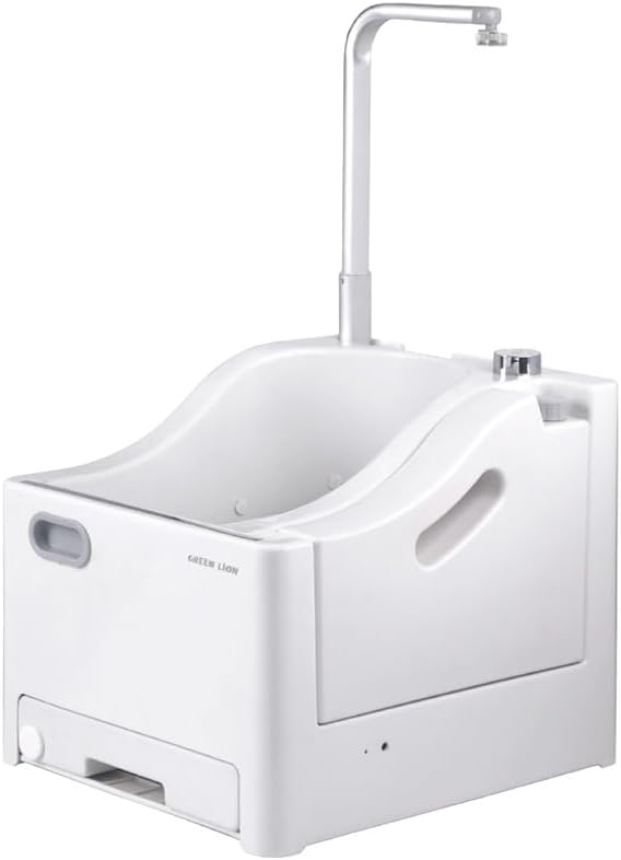 Green LionGWM-10 Portable Wudu Machine with Pressure Foot Pedal, Lightweight Design, No Installation Required, Safe to Use - White